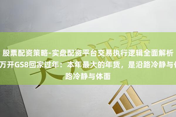 股票配资策略-实盘配资平台交易执行逻辑全面解析 12万开GS8回家过年：本年最大的年货，是沿路冷静与体面